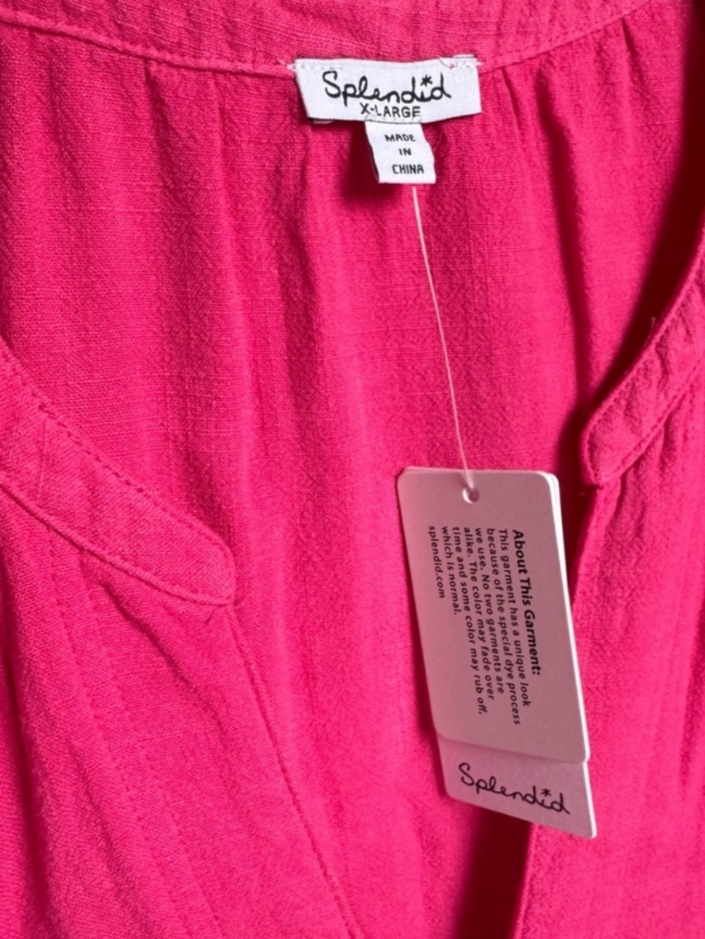 NWT SPLENDID LINEN BLEND CHARITY LILAC ROSE DRESS SZ XL - Picture 7 of 9